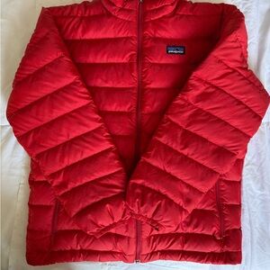 Patagonia Kids Vibrant Red Puffer Coat